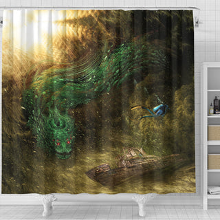 Blackwater Serpent | Shower Curtain | POLARIS