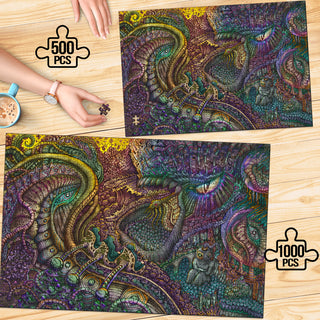 🌌🌀 The Dream that Ate Itself | Wooden Jigsaw Puzzle | POLARIS