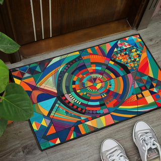 SQUARES 2 DOOR MAT | ACIDMATH AI