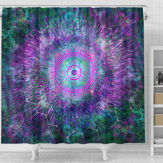 Rune Warp | Shower Curtain | POLARIS