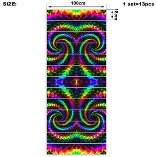 Fractled Visions Stair Stickers | Psychedelic Pour House