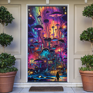 MIDNIGHT STROLL DOOR SOCK | ACIDMATH AI