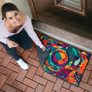 CIRCLES DOOR MAT | ACIDMATH AI
