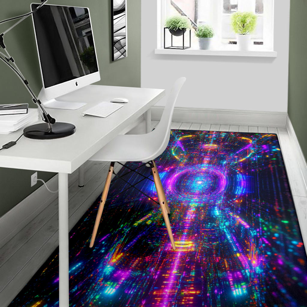 HYPER TENSION POINT RUG | ACIDMATH AI