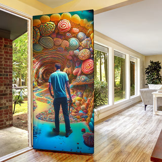 TAKE A LOOK DOOR SOCK | ACIDMATH AI