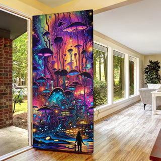 MIDNIGHT STROLL DOOR SOCK | ACIDMATH AI