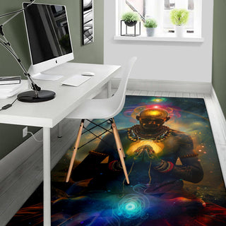 MEDITATING CHAKRAH RUG | ACIDMATH AI