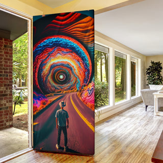 LONELY ROAD DOOR SOCK | ACIDMATH AI