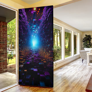 DIMENSIONAL SHIFT BLOCKS DOOR SOCK | ACIDMATH AI