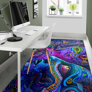 ETHEREAL BEINGS RUG | ACIDMATH AI