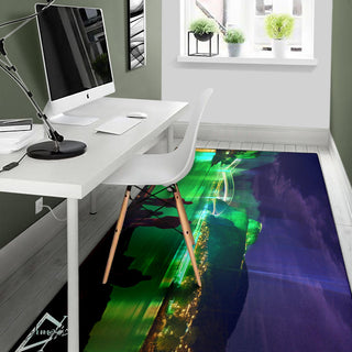 AURORA BOREALIS RUG | ACIDMATH AI