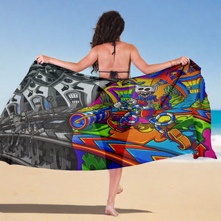 ZOO LIFE SARONG | SALVIA DROID