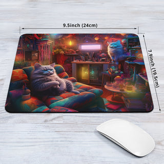 KITTY CHILL MOUSE PAD | ACIDMATH AI