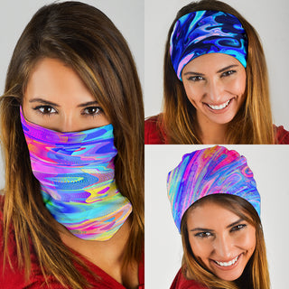 MAGENTA WAVES BANDANA 3 PACK | ARTDESIGNWORKS