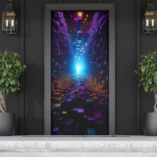 DIMENSIONAL SHIFT BLOCKS DOOR SOCK | ACIDMATH AI