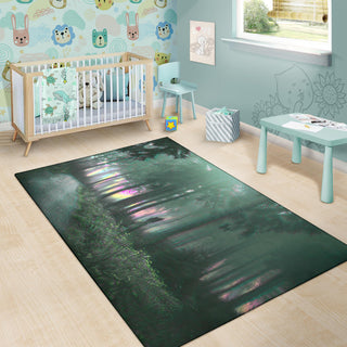 MIDNIGHT FOREST RUG | HUBERT S