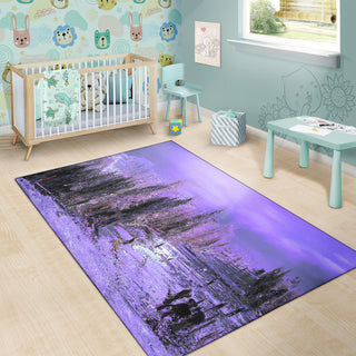 PURPLE SNOW RUG | HUBERT S