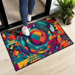 CIRCLES DOOR MAT | ACIDMATH AI