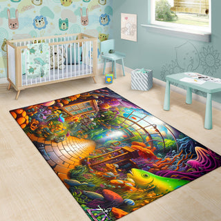 BIODIVERSITY ROOM RUG | ACIDMATH AI
