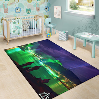 AURORA BOREALIS RUG | ACIDMATH AI