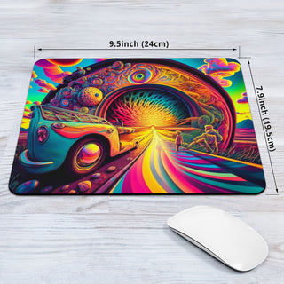 RAINBOW ROAD MOUSE PAD | ACIDMATH AI