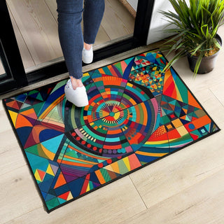 SQUARES 2 DOOR MAT | ACIDMATH AI