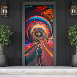 LONELY ROAD DOOR SOCK | ACIDMATH AI