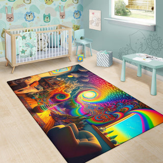 SPIRAL ROOM RUG | ACIDMATH AI