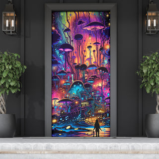 MIDNIGHT STROLL DOOR SOCK | ACIDMATH AI