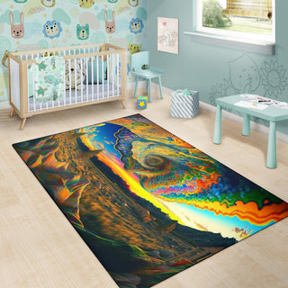 FIRE IN THE SKY RUG | ACIDMATH AI