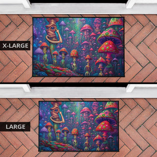 LITTLE FRIENDS DOOR MAT | ACIDMATH AI