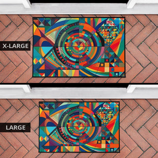 SQUARES 2 DOOR MAT | ACIDMATH AI