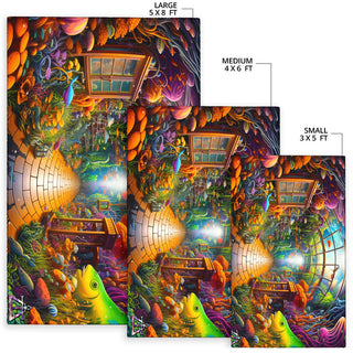 BIODIVERSITY ROOM RUG | ACIDMATH AI