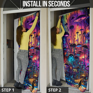 MIDNIGHT STROLL DOOR SOCK | ACIDMATH AI