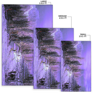 PURPLE SNOW RUG | HUBERT S