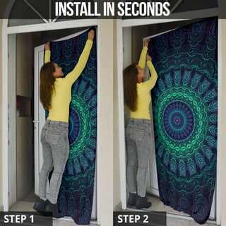 GREEN MANDALA DOOR SOCK | CAMERON GRAY