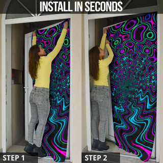 Fractal River Door Sock | Psychedelic Pour House