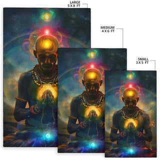MEDITATING CHAKRAH RUG | ACIDMATH AI