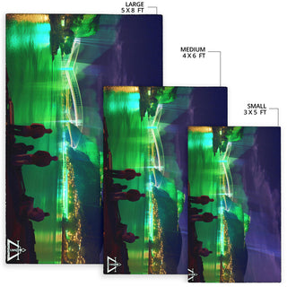 AURORA BOREALIS RUG | ACIDMATH AI