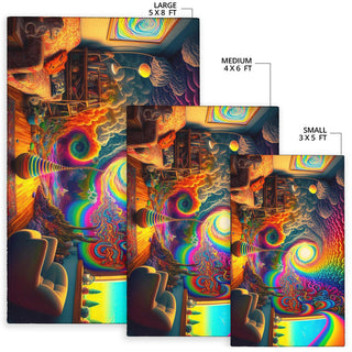 SPIRAL ROOM RUG | ACIDMATH AI