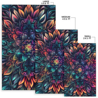 FLOWER BLOOMING RUG | ACIDMATH AI