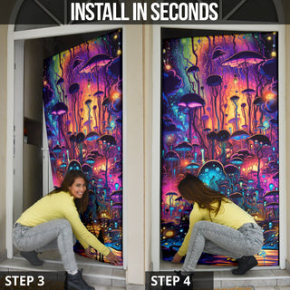 MIDNIGHT STROLL DOOR SOCK | ACIDMATH AI