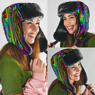 ACID DROP TRAPPER HAT | PSYCHEDELIC POUR HOUSE