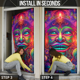 SMILEY DOOR SOCK | ACIDMATH AI