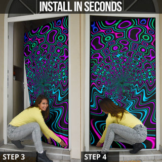 Fractal River Door Sock | Psychedelic Pour House