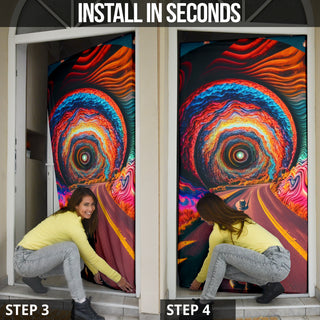 LONELY ROAD DOOR SOCK | ACIDMATH AI