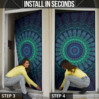 GREEN MANDALA DOOR SOCK | CAMERON GRAY