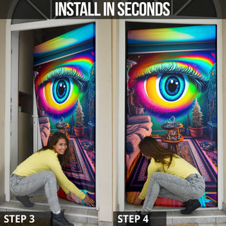 LIVING ROOM GUEST DOOR SOCK | ACIDMATH AI