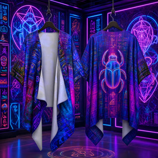 CHARAB SILK HABOTAI DRAPED KIMONO