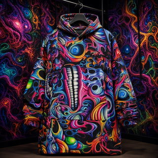 DEEP ACID TRIP Reversible Snug Hoodie